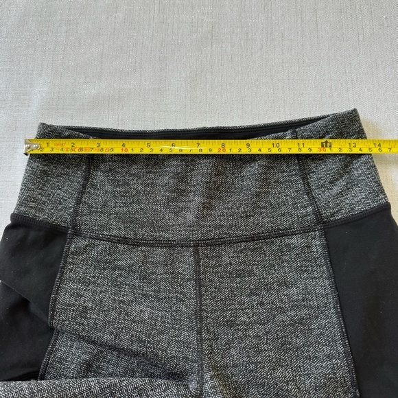 Athleta Herringbone Luxe Metro Drifter Leggings SIZE M Gray Black Pants - Picture 7 of 12